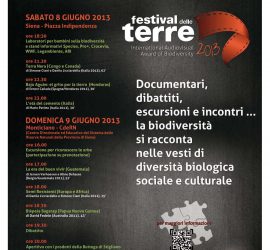 Sabato 8 e domenica 9 giugno il Festival delle Terre arriva a Siena!