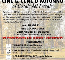 13 novembre - Cine & Cene d'autunno - il Festival delle Terre a Tor Fiscale